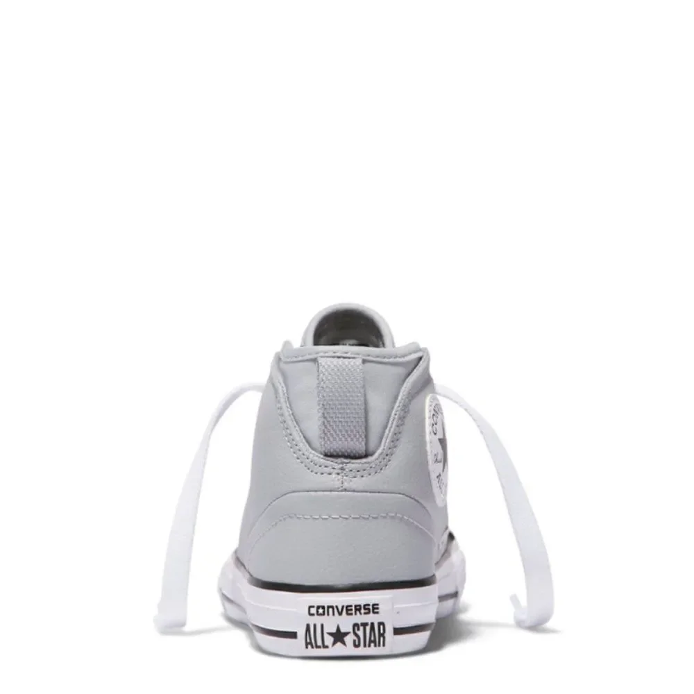 Converse Kids Chuck Taylor All Star Syde Street Leather Youth Mid Grey S…